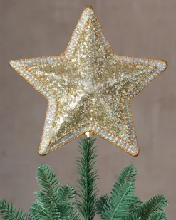 All Over Beaded Star Christmas Tree Toppers