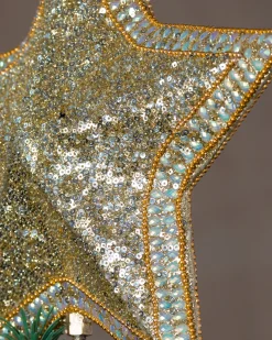 All Over Beaded Star Christmas Tree Toppers