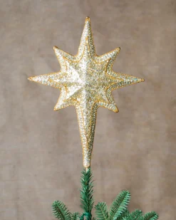 All Over Beaded Star Christmas Tree Toppers