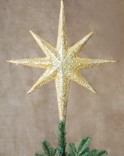 All Over Beaded Star Christmas Tree Toppers