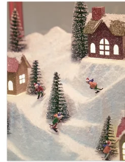 Alpine Ski Mountain Lantern