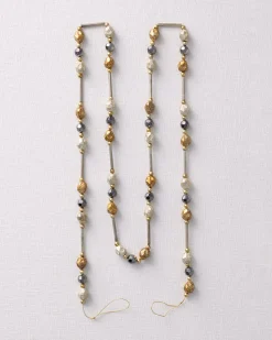 Antiqued Beaded Christmas Tree Garlands