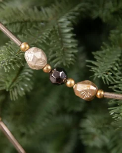Antiqued Beaded Christmas Tree Garlands