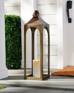 Antiqued Metal Lanterns