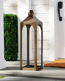 Antiqued Metal Lanterns