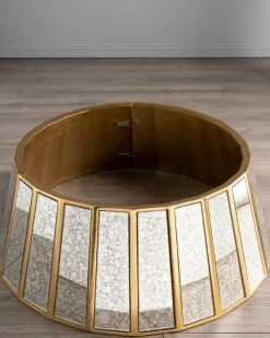 Antiqued Mirror Christmas Tree Collars