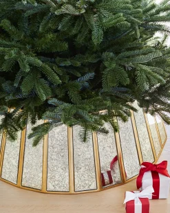 Antiqued Mirror Christmas Tree Collars