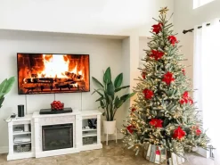 Antiqued Mirror Christmas Tree Collars