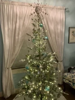 Antiqued Snowflake Christmas Tree Topper
