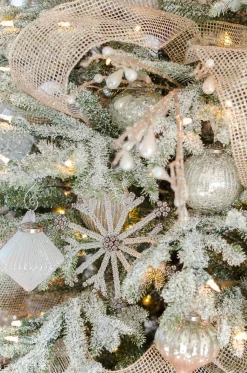 Antiqued Snowflake Christmas Ornament Collection