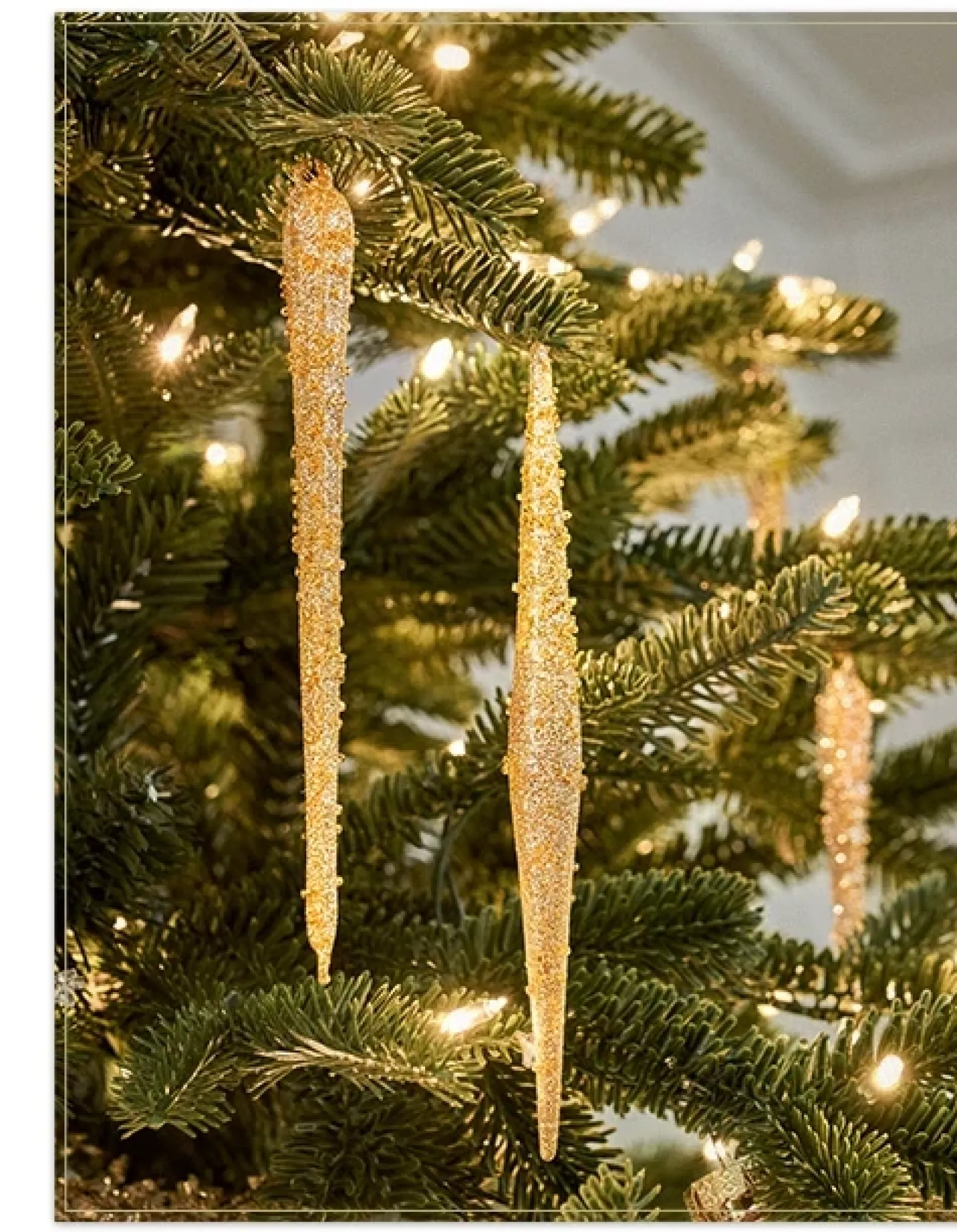 Beaded Icicle Ornament Collection