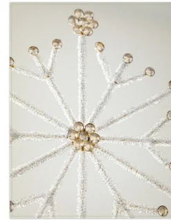 Beaded Snowflake Christmas Tree Toppers