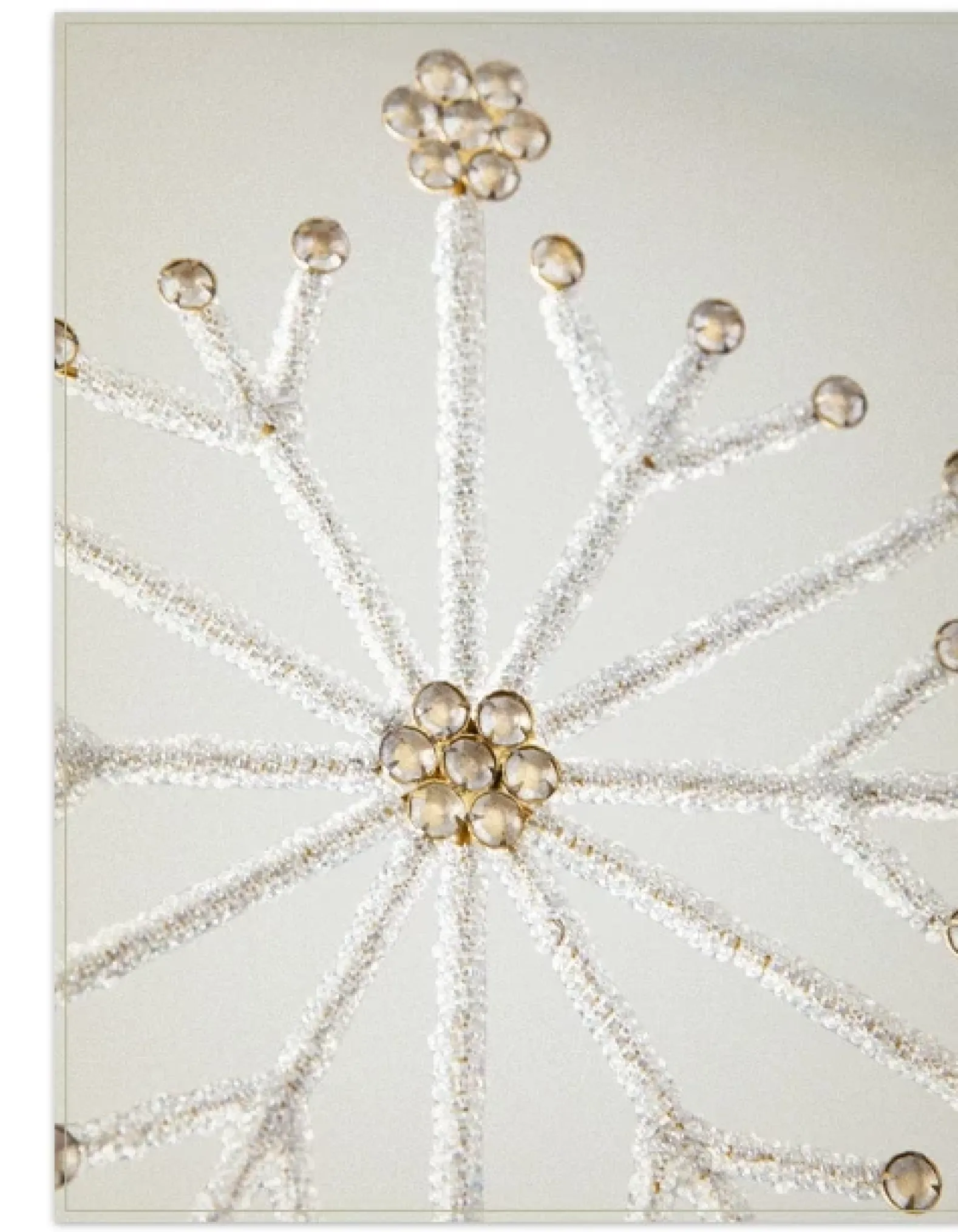 Beaded Snowflake Christmas Tree Toppers