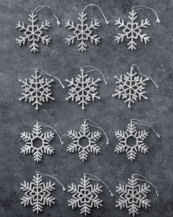 Beaded Snowflake Christmas Ornament Collection