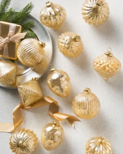 BH Essentials Mercury Glass Ornament Collection