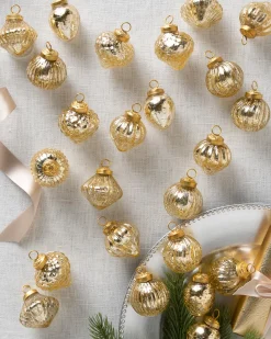 BH Essentials Mercury Glass Ornament Collection