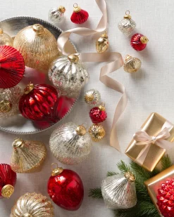 BH Essentials Mercury Glass Ornament Collection