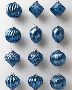 BH Essentials Mercury Glass Ornament Collection