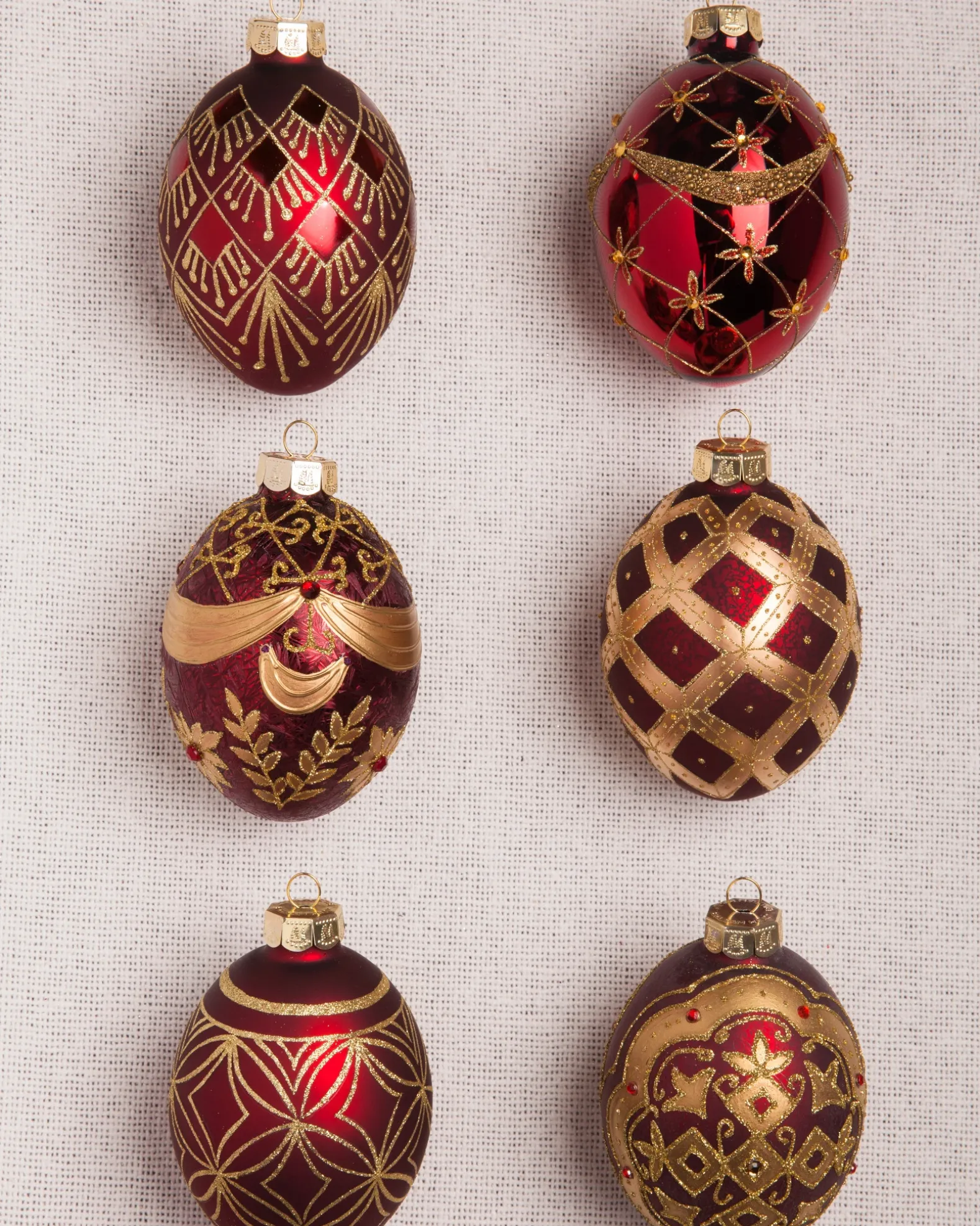 Brilliant Bordeaux Ornament Collection