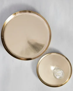 Brushed Brass Serving Trays