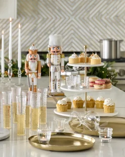 Brushed Brass Serving Trays