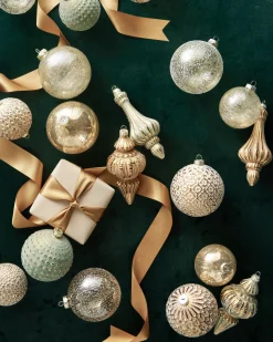 Burnished Metals Ornament Collection