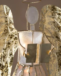 Capiz Angel Lighted Tree Toppers