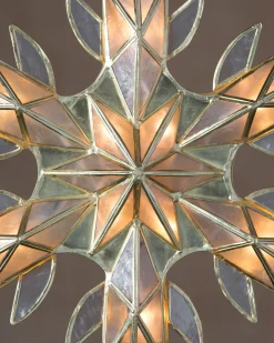 Capiz Snowflake Lighted Tree Toppers