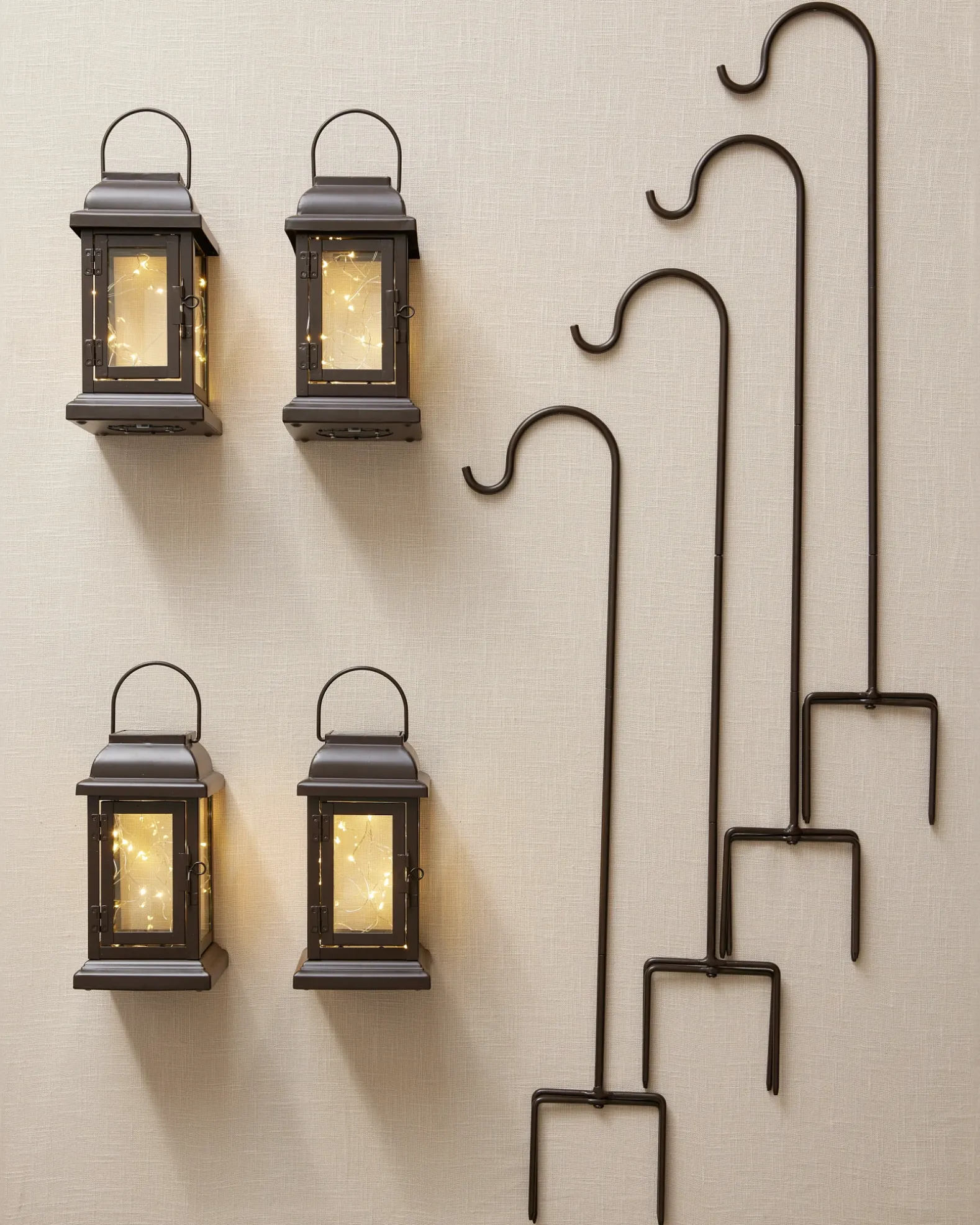 Classic Lantern Solar Pathway Fairy Light Set