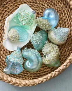 Coastal Chic Christmas Ornament Collection