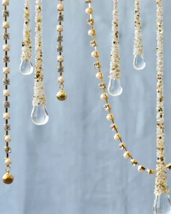 Crystal & Gold Christmas Tree Garlands