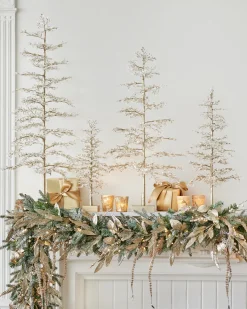 Crystal & Pearl Champagne Trees