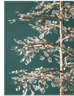 Crystal & Pearl Champagne Trees