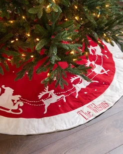 Dashing Through The Snow Christmas Tree Skirts