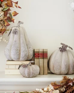 Faux Wood Pumpkins