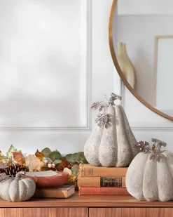 Faux Wood Pumpkins