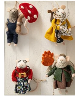 Festive Friends Felt Christmas Ornament Collection