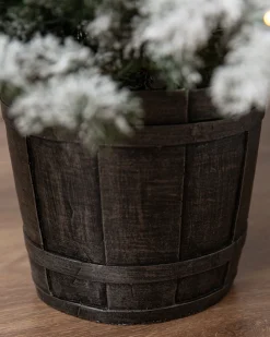 Frosted Yukon Spruce Artificial Potted Christmas Trees