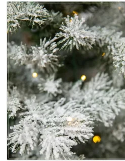 Frosted Yukon Spruce Artificial Potted Christmas Trees