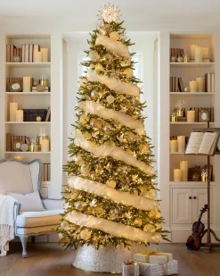 Glitter Ombre Christmas Tree Ribbon