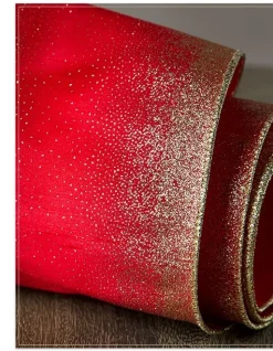 Glitter Ombre Christmas Tree Ribbon