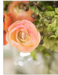 Hydrangea & Ranunculus Flower Foliage