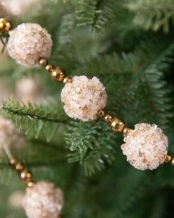 Ice Crystal Beaded Christmas Tree Garlands