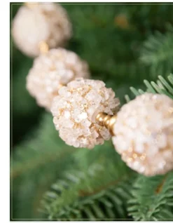 Ice Crystal Beaded Christmas Tree Garlands