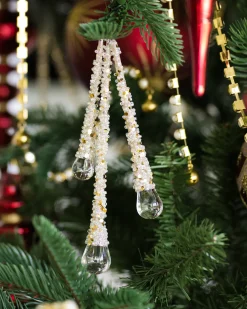 Icy Teardrop Ornament Collection