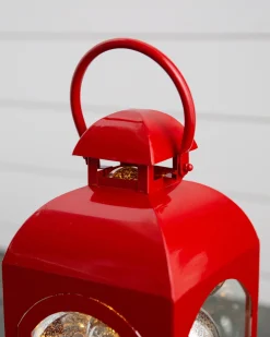 Lanterns With Lighted Ornaments