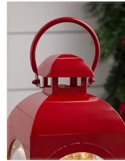 Lanterns With Lighted Ornaments