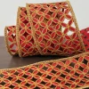 Lattice Cutout Christmas Tree Ribbon