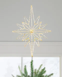 Lit Bethlehem Star Christmas Tree Toppers