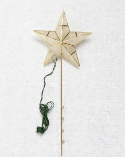 Lit Capiz Star Tree Toppers